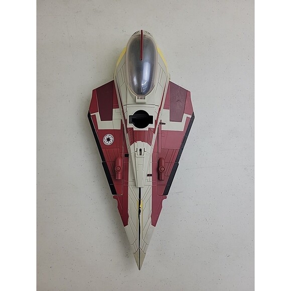 Hasbro Star Wars Clone Wars 2008 Obi-Wan Kenobi's Delta Jedi Starfighter - Picture 1 of 10